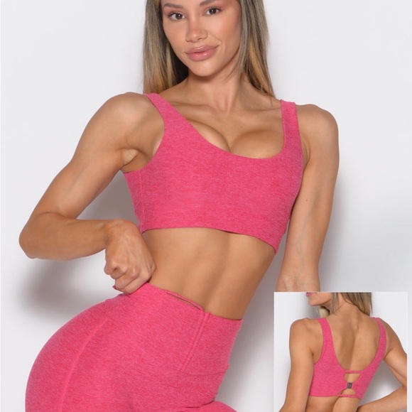 Bombshell sportswear DUALMODE BRA in petal kiss   Size Large - Picture 7 of 10